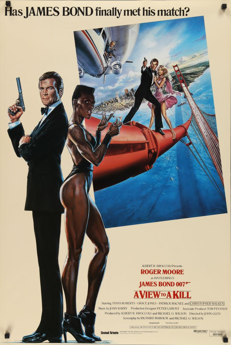 A View to a Kill (1985) original theatrical movie poster - International