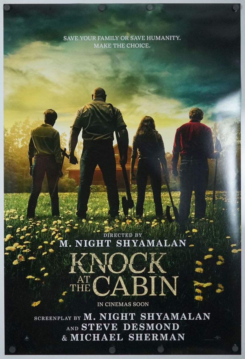 Knock at the Cabin (2023) original theatrical movie poster - International Style B