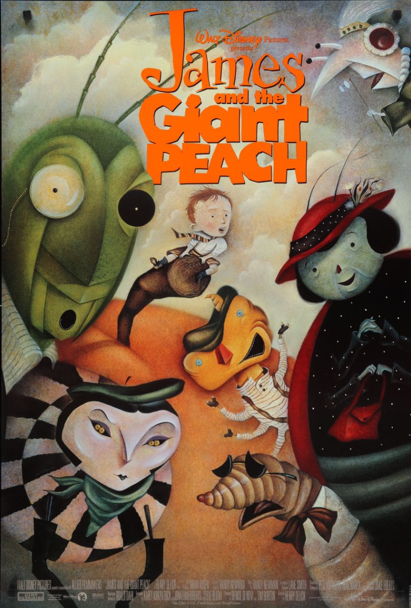 James and the Giant Peach (1996) original theatrical movie poster - International