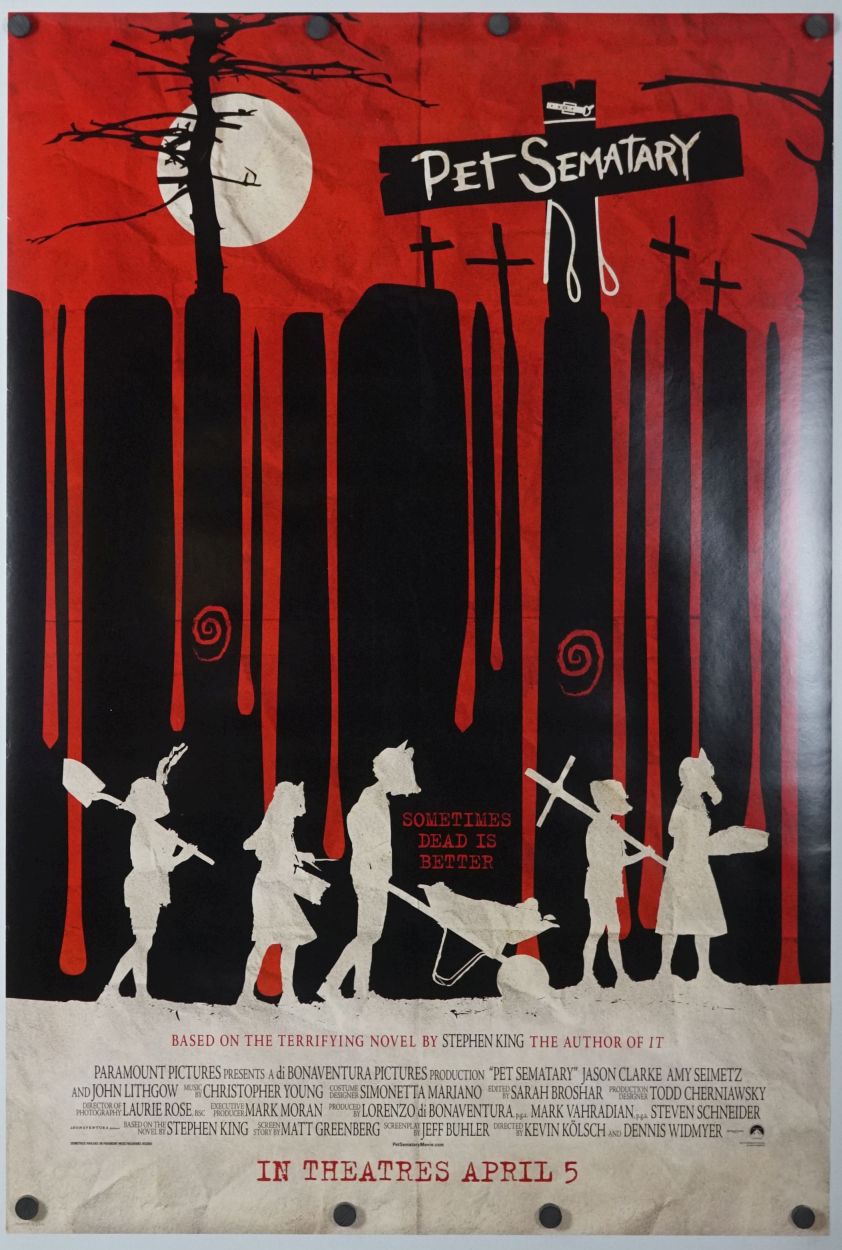 Pet Sematary (2019) original theatrical movie poster - Style B