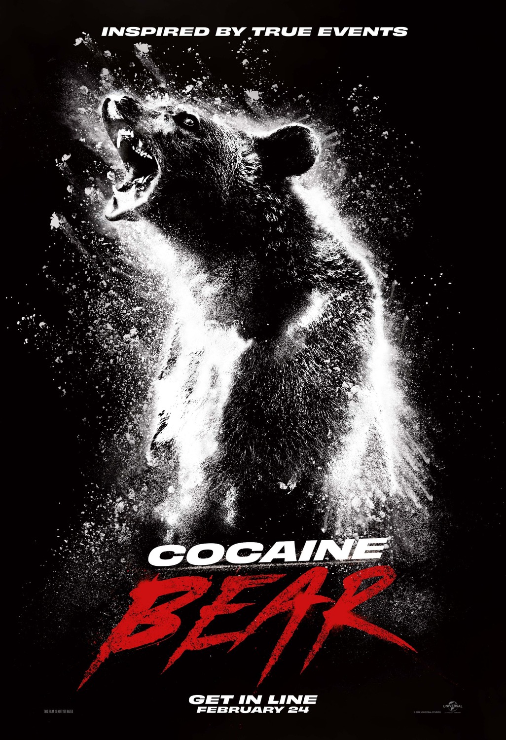 Cocaine Bear (2023) original theatrical movie poster - Advance