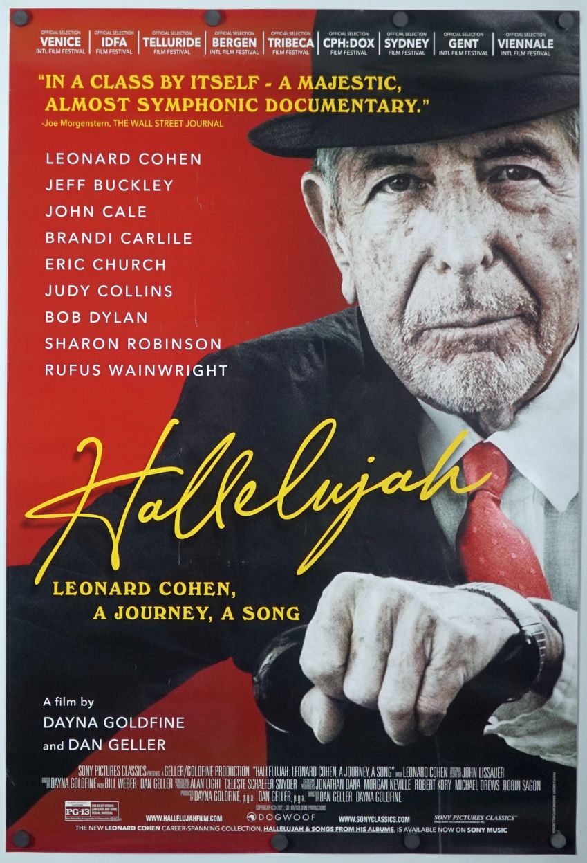 Hallelujah: Leonard Cohen, a Journey, a Song (2021) original theatrical movie poster - Final