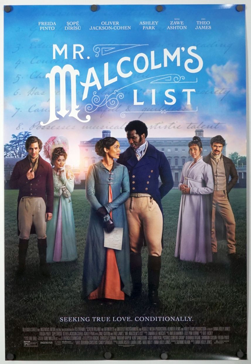 Mr. Malcolm's List (2022) original theatrical movie poster - Final