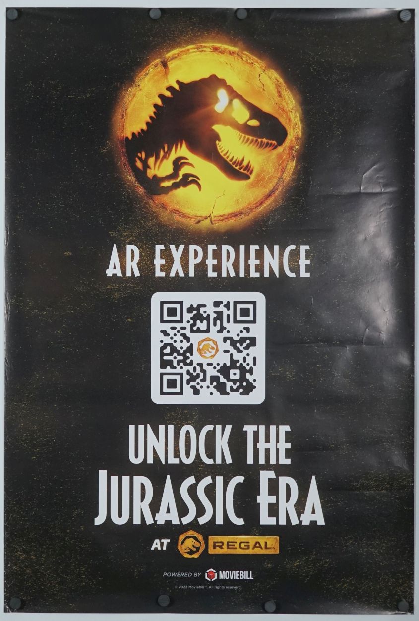 Jurassic World: Dominion (2022) original theatrical movie poster - Regal Exclusize