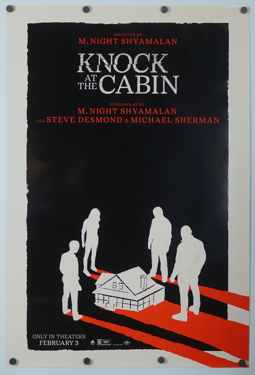 Knock at the Cabin (2023) original theatrical movie poster - Style C