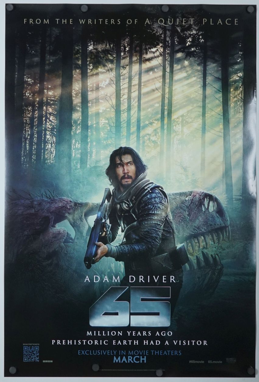 65 (2023) original theatrical movie poster - Advance