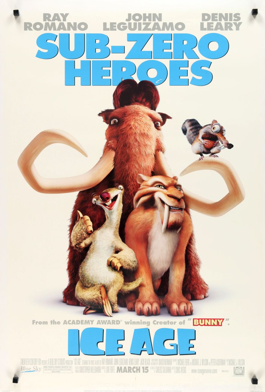 Ice Age (2002) original theatrical movie poster - Final