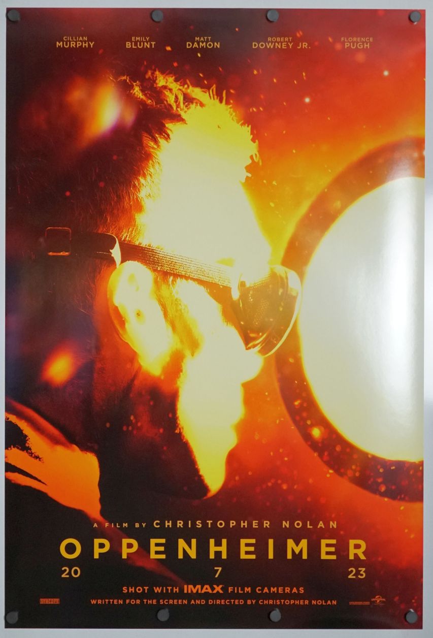 Oppenheimer (2023) original theatrical movie poster - International Style B