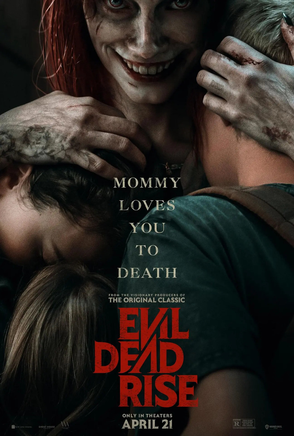 Evil Dead Rise (2023) original theatrical movie poster - Advance