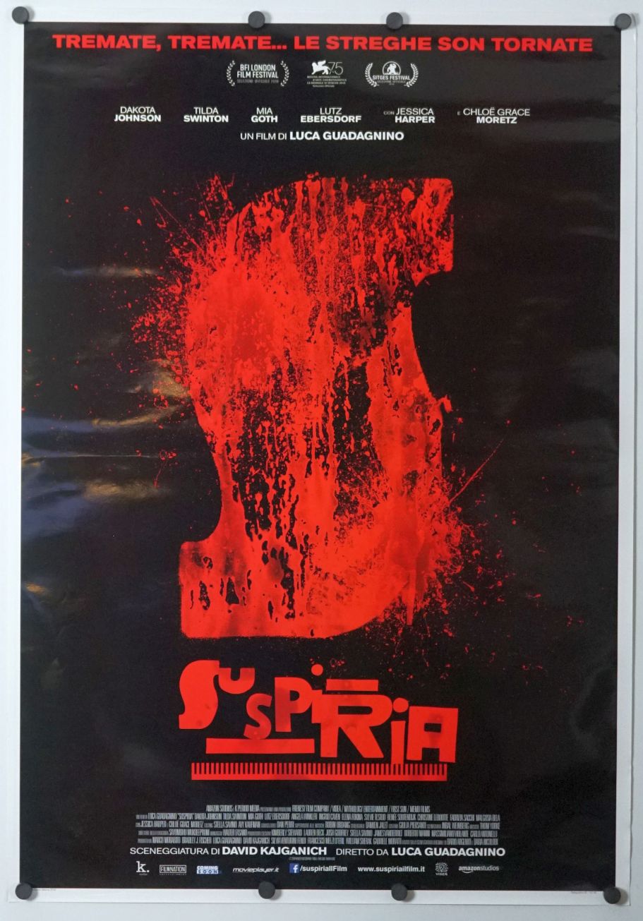 Suspiria (2018) original theatrical movie poster - Final