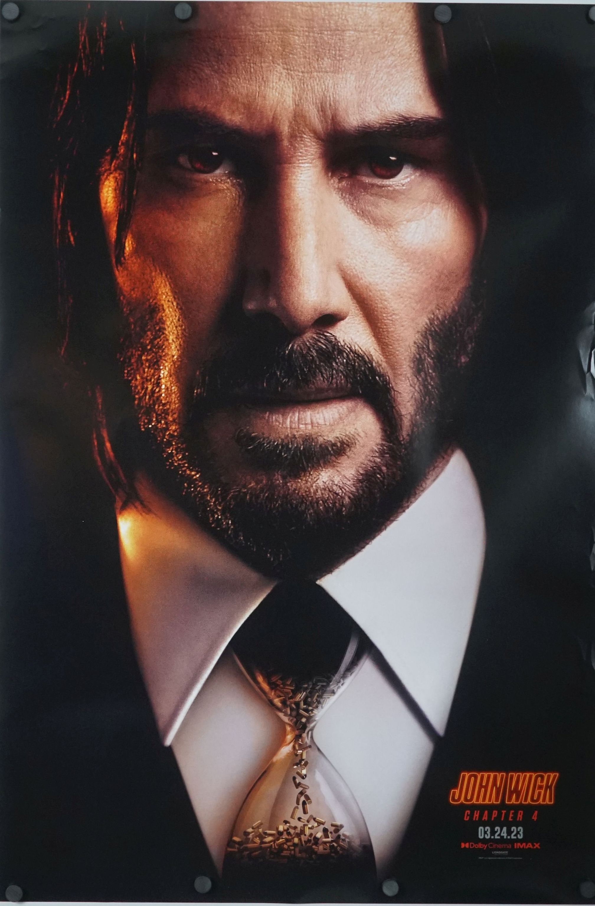 John Wick: Chapter 4 (2023) original theatrical movie poster - Advance Style A