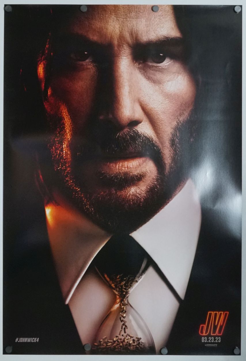 John Wick: Chapter 4 (2023) original theatrical movie poster - Advance Style A