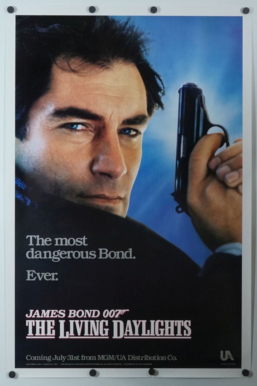 The Living Daylights (1987) original theatrical movie poster - Advance