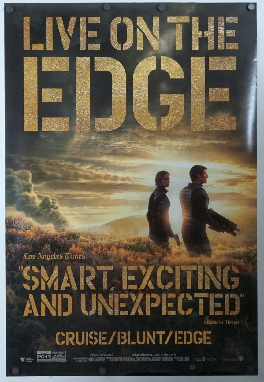 Edge of Tomorrow (2014) original theatrical movie poster - Review