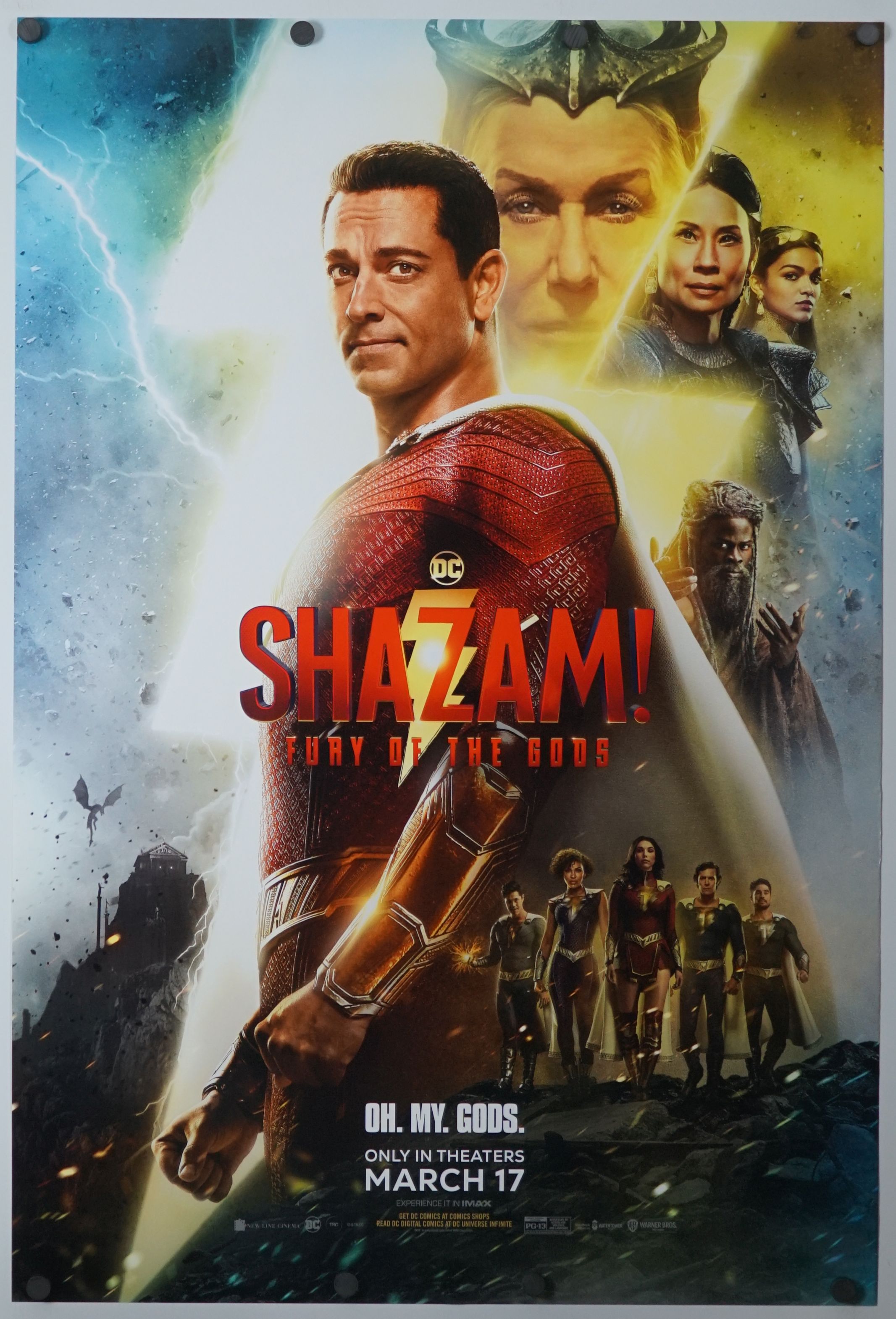 Shazam! Fury of the Gods (2023) original theatrical movie poster - Final