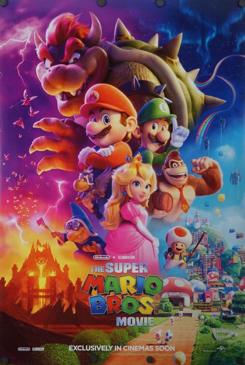 The Super Mario Bros. Movie (2023) original theatrical movie poster - International Advance B