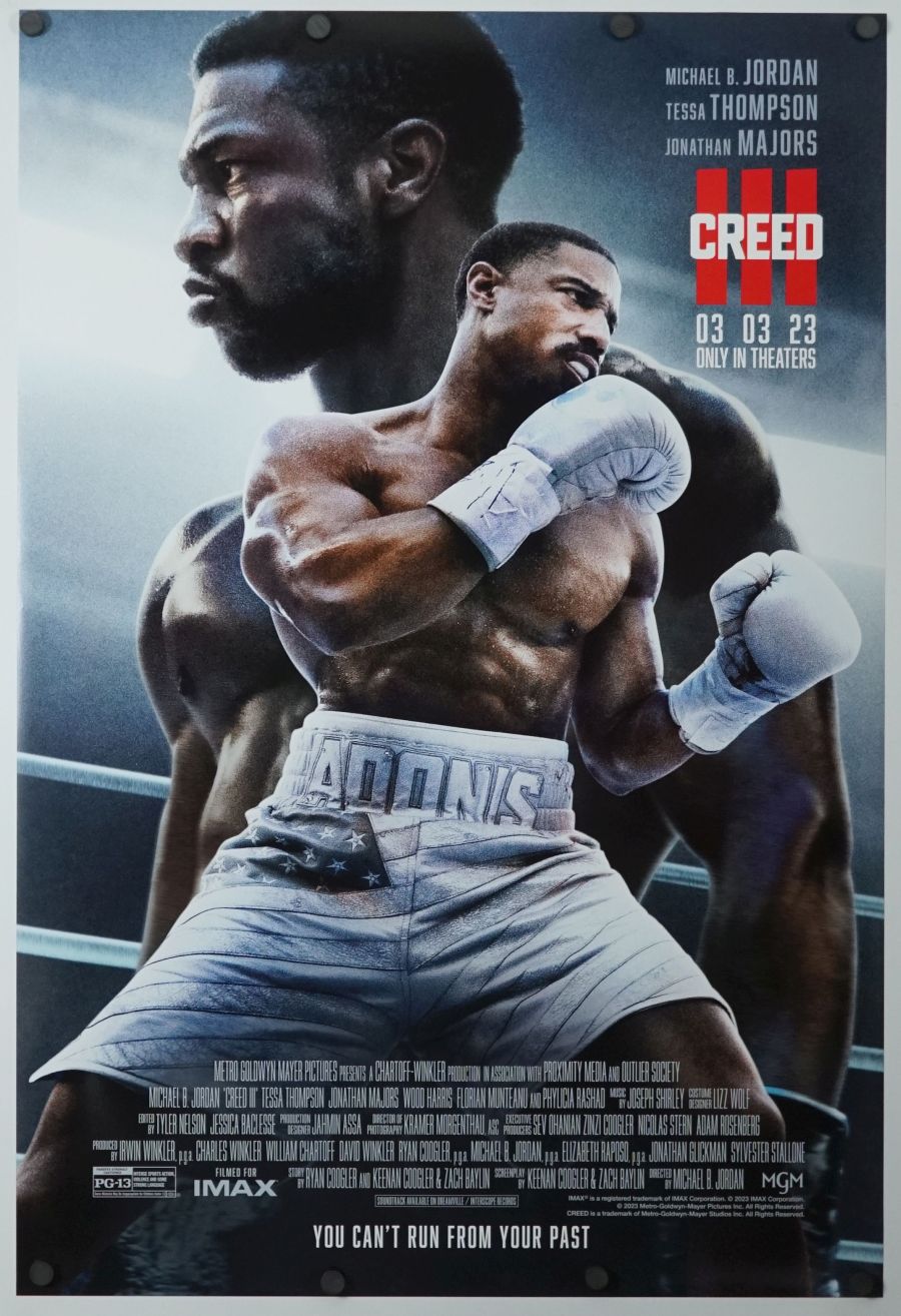 Creed III (2023) original theatrical movie poster - Style E