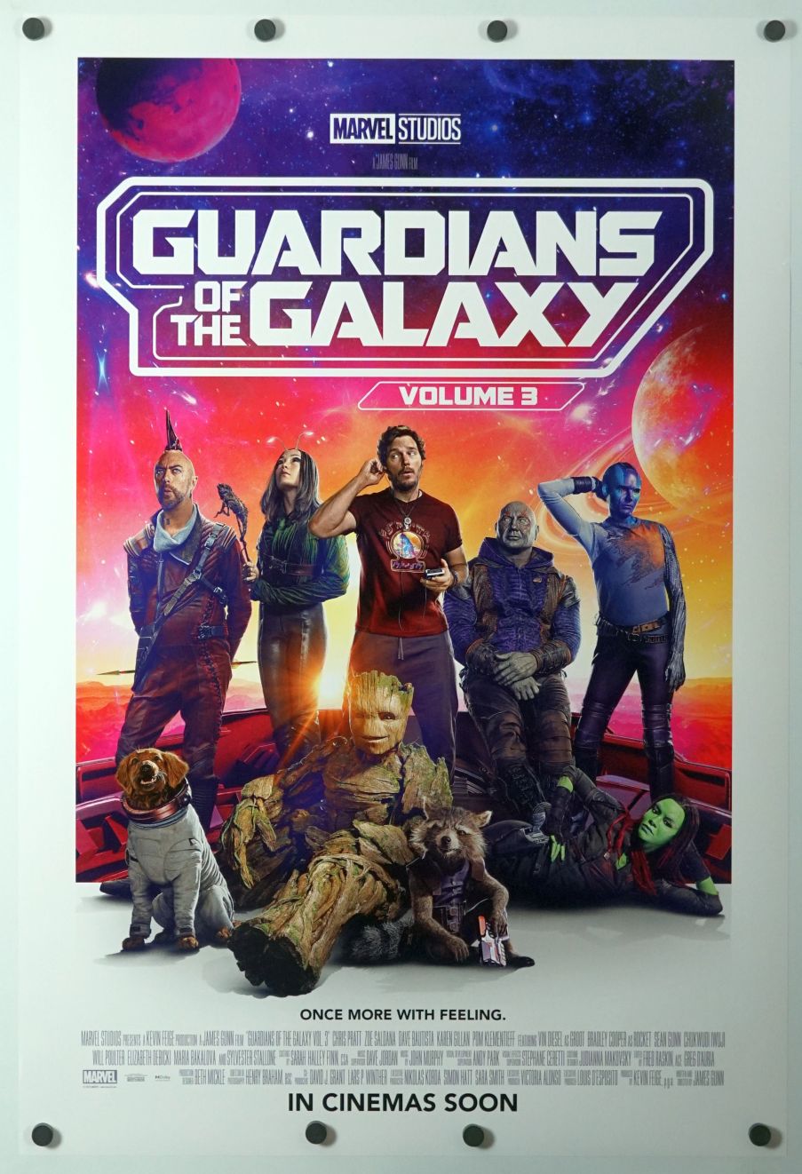 Guardians of the Galaxy Vol. 3 (2023) original theatrical movie poster - International Final