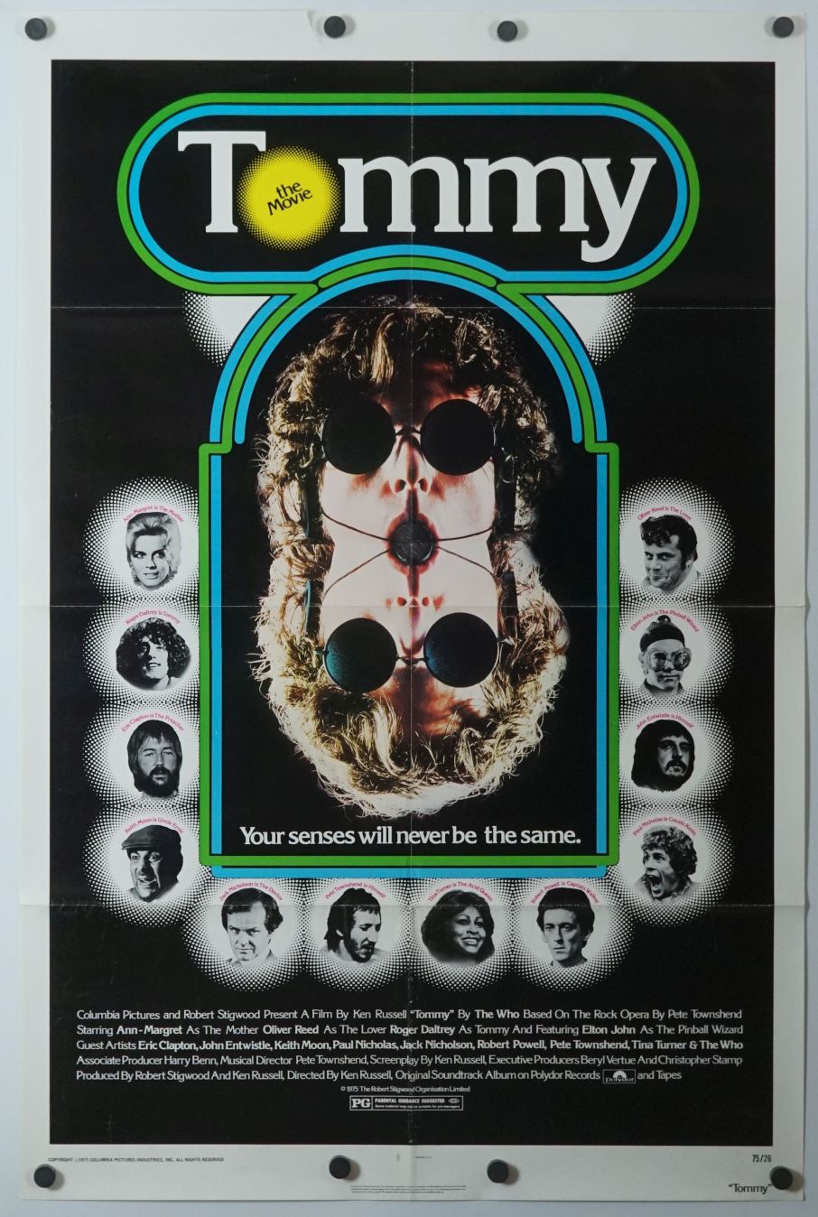 Tommy (1975) original theatrical movie poster - Final