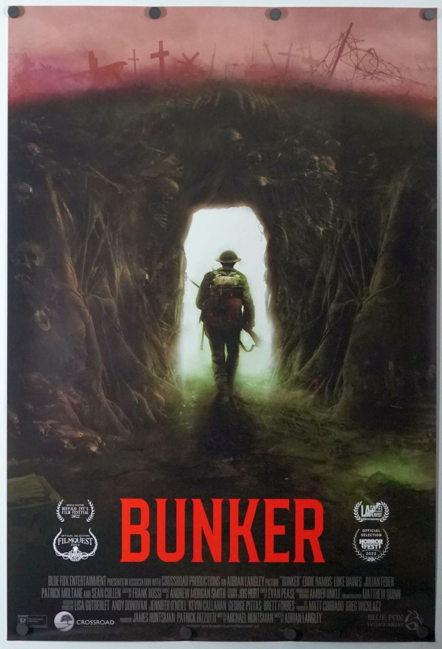 Bunker (2022) original theatrical movie poster - Final