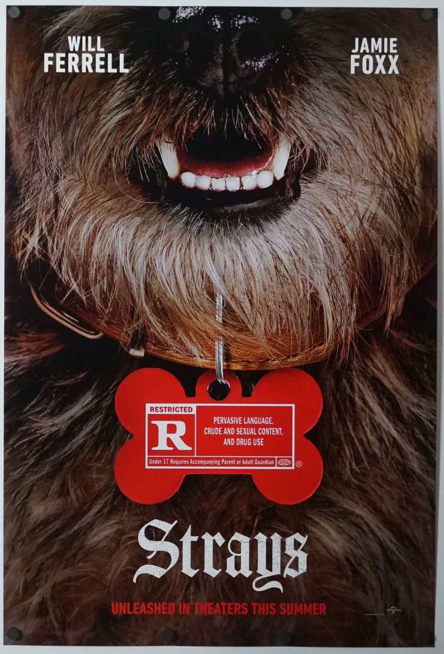 Strays (2023) original theatrical movie poster - Advance