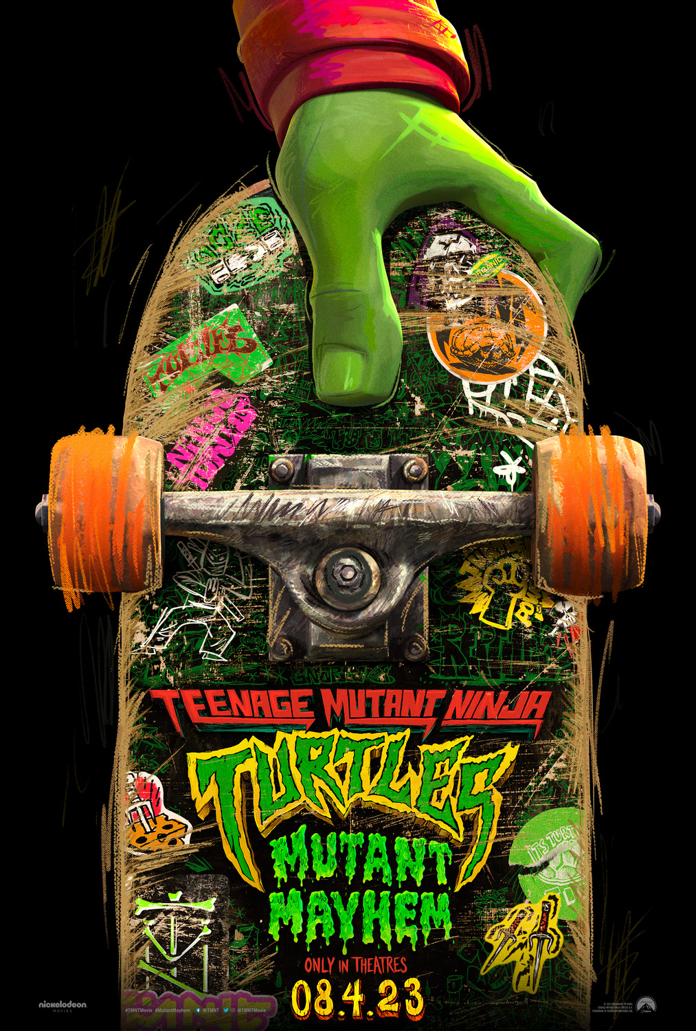 Teenage Mutant Ninja Turtles: Mutant Mayhem (2023) original theatrical movie poster - Final