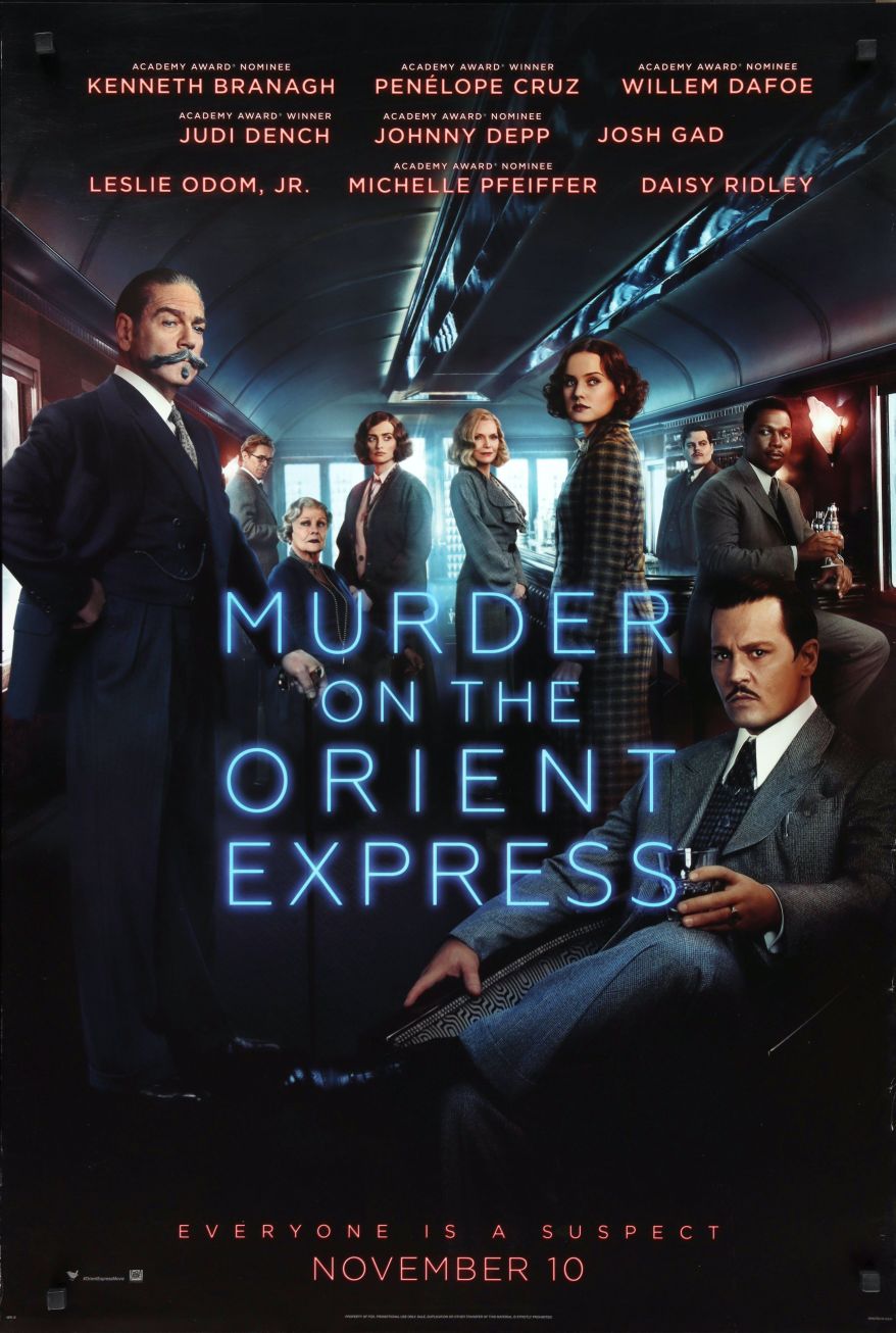 Murder on the Orient Express (2017) original theatrical movie poster - Final