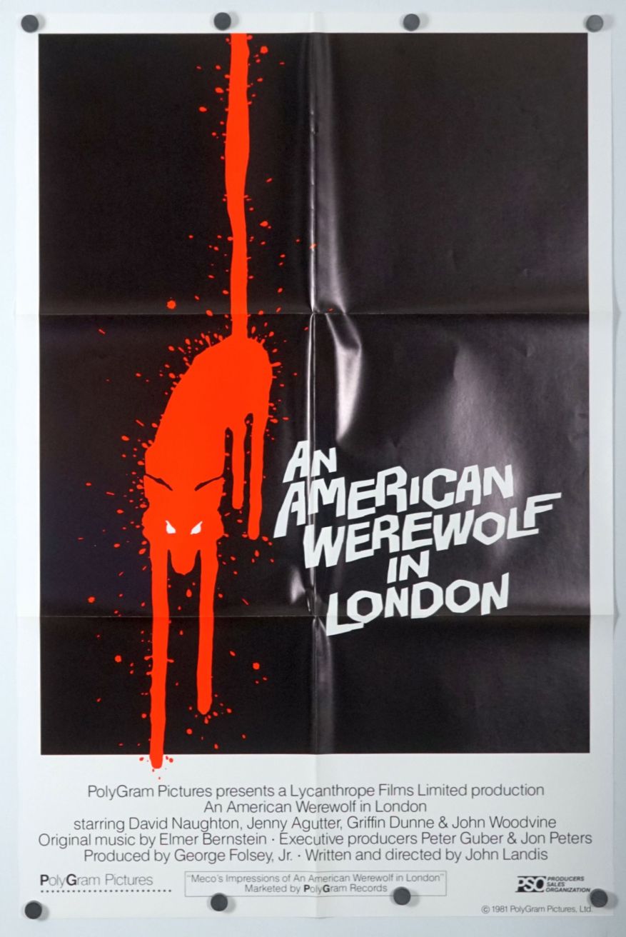 An American Werewolf in London (1981) original theatrical movie poster - International Advance