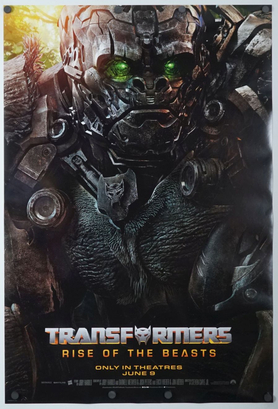 Transformers: Rise of the Beasts (2023) original theatrical movie poster - Advance Style B