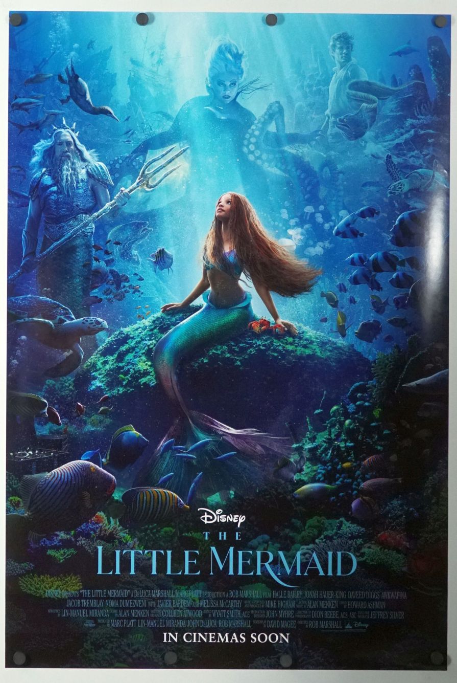 The Little Mermaid (2023) original theatrical movie poster - International Final