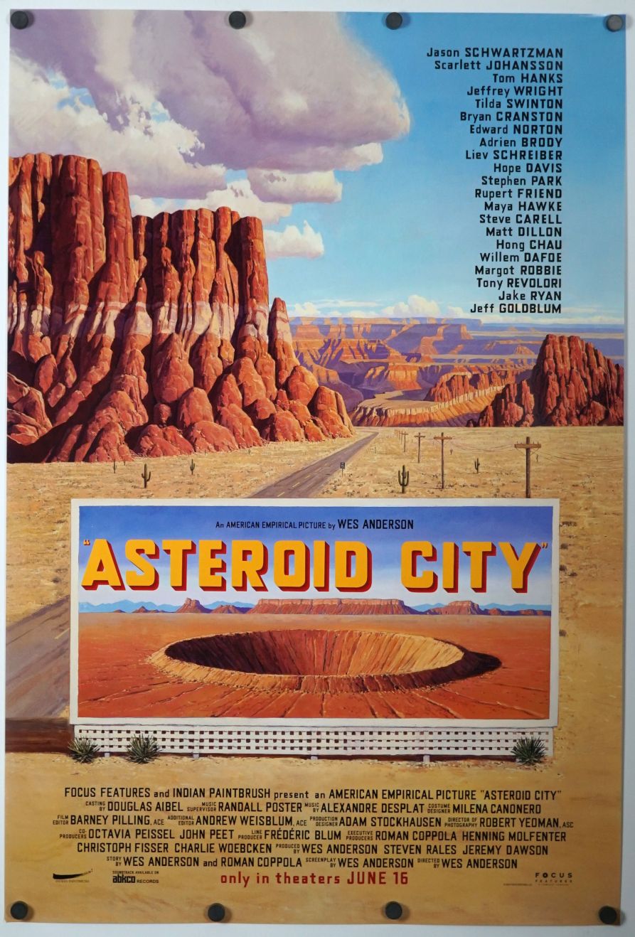 Asteroid City (2023) original theatrical movie poster - Advance