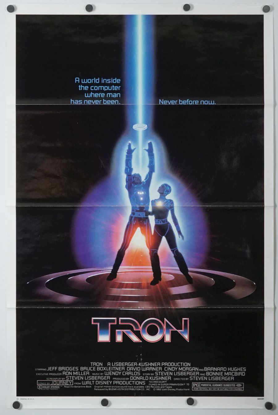 Tron (1982) original theatrical movie poster - Final