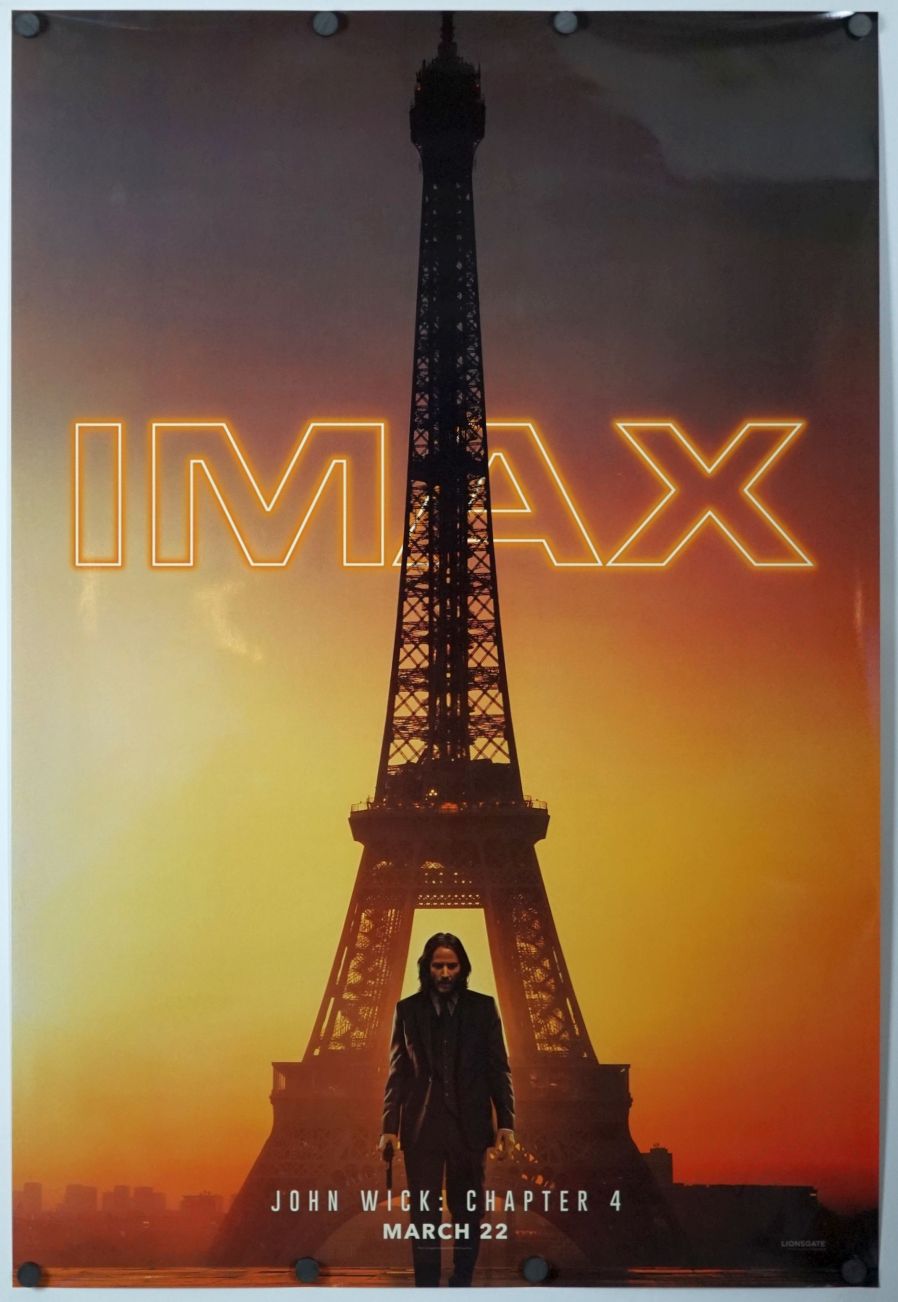 John Wick: Chapter 4 (2023) original theatrical movie poster - International IMAX
