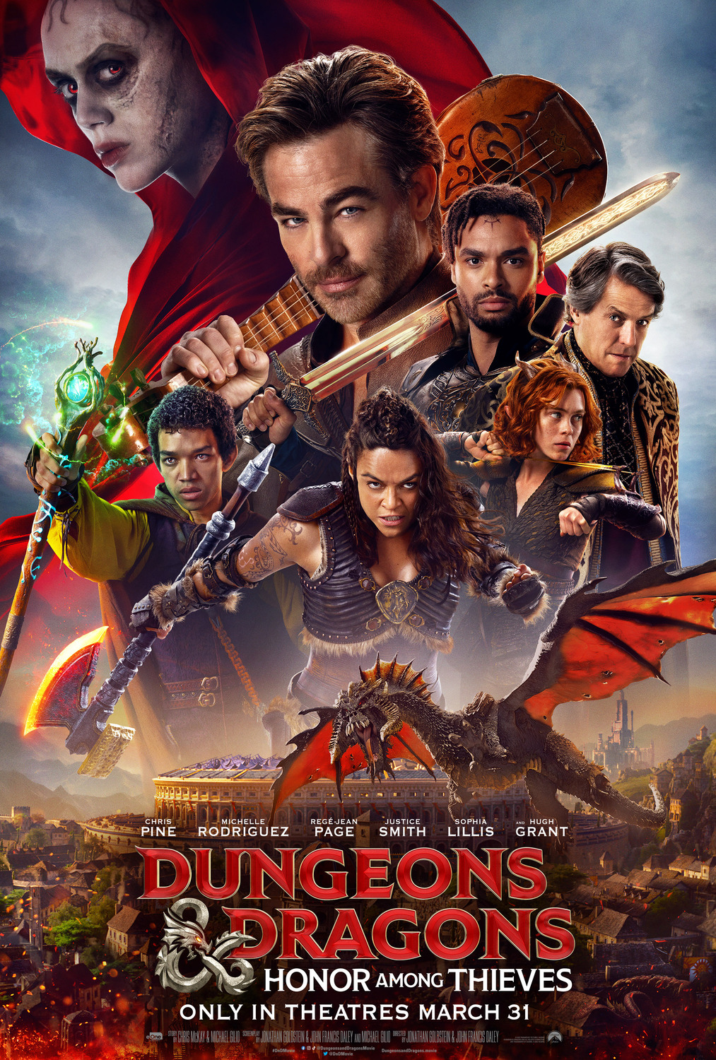 Dungeons & Dragons: Honor Among Thieves (2023) original theatrical movie poster - Final
