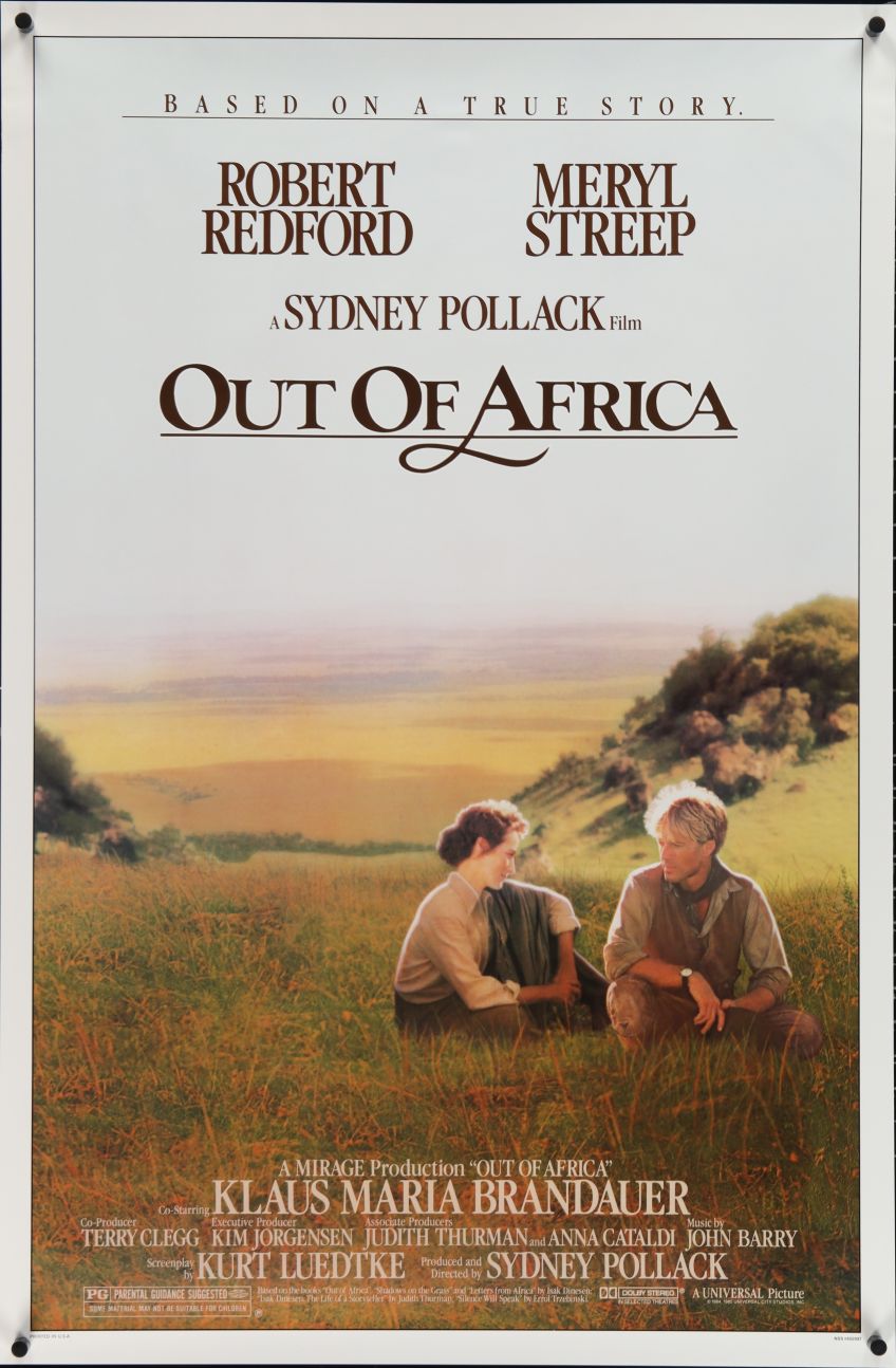 Out of Africa (1985) original theatrical movie poster - Final