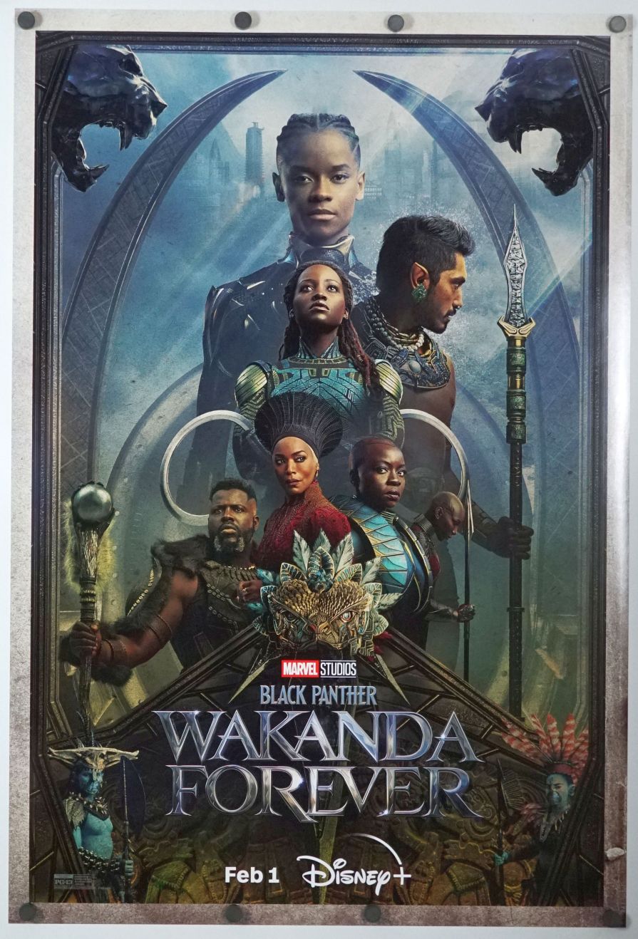 Black Panther: Wakanda Forever (2022) original theatrical movie poster - Disney Plus