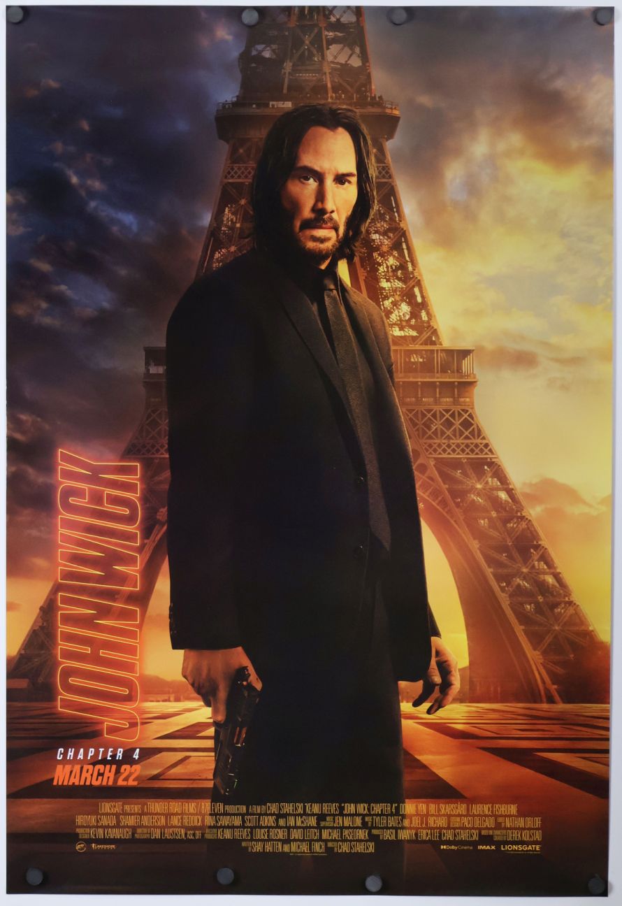 John Wick: Chapter 4 (2023) original theatrical movie poster - Final