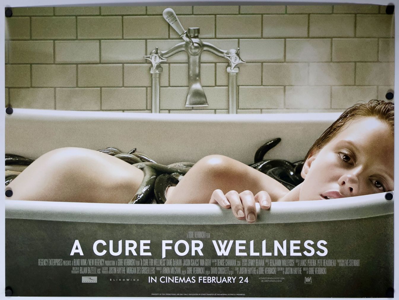 A Cure for Wellness (2017) original theatrical movie poster - Final