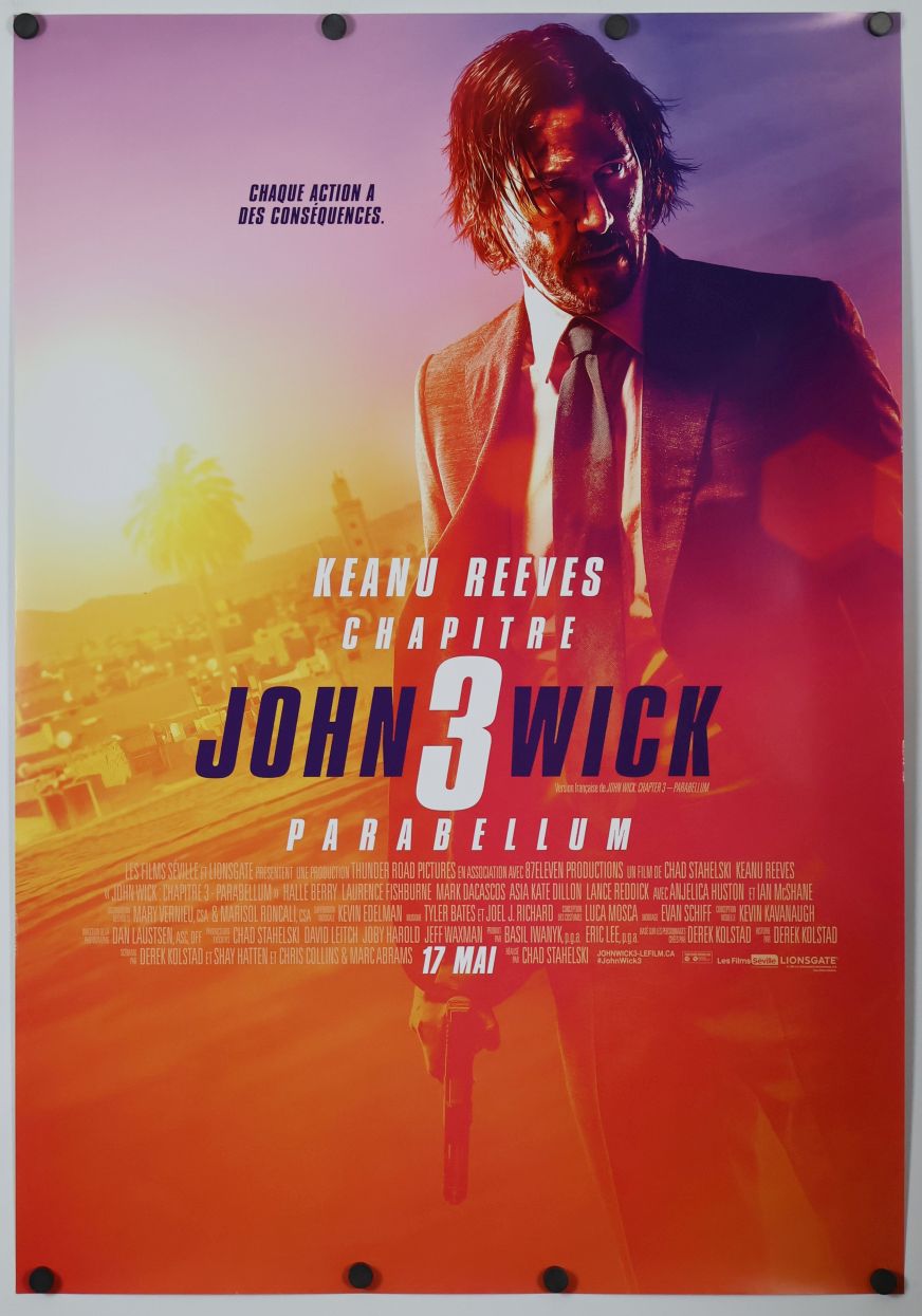 John Wick: Chapter 3 - Parabellum (2019) original theatrical movie poster - Final - French Language