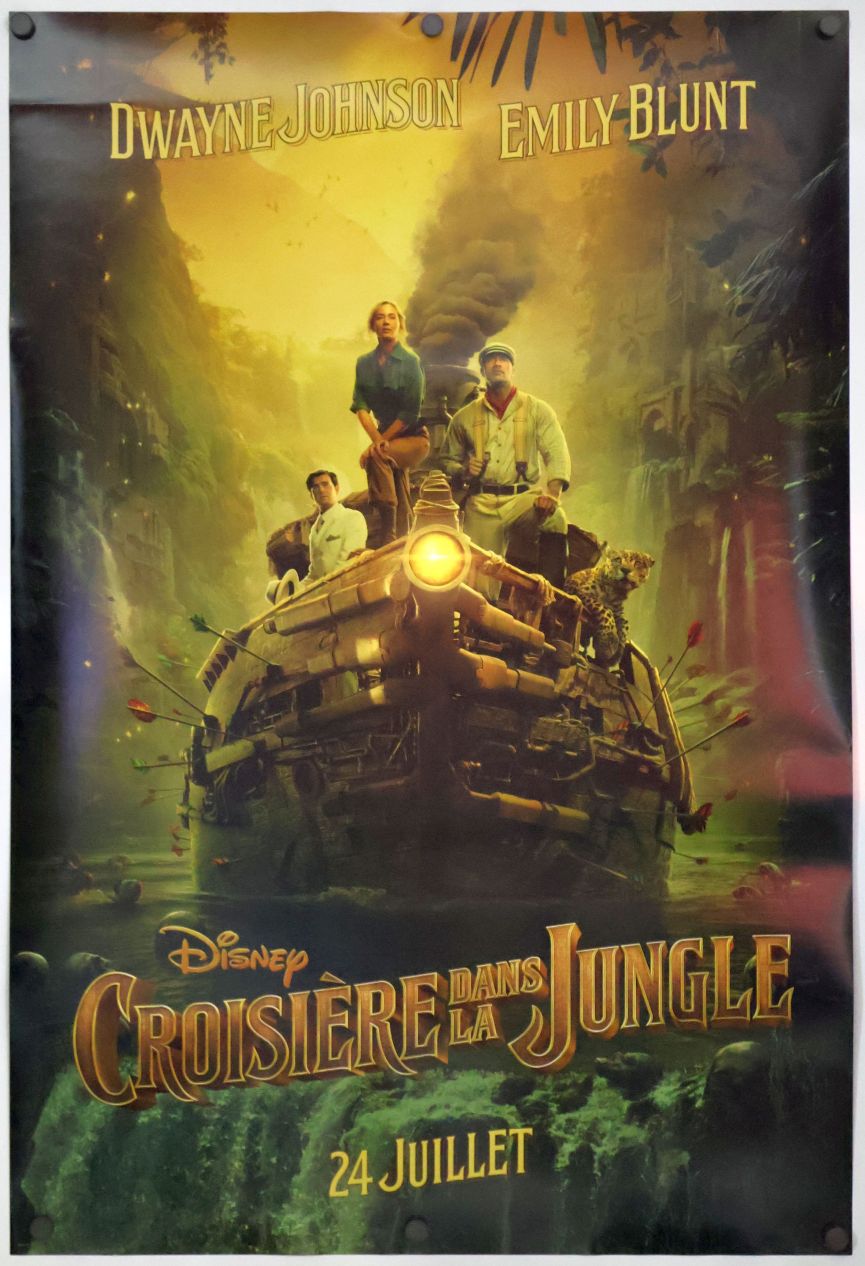 Jungle Cruise (2021) original theatrical movie poster - Advance - French Language