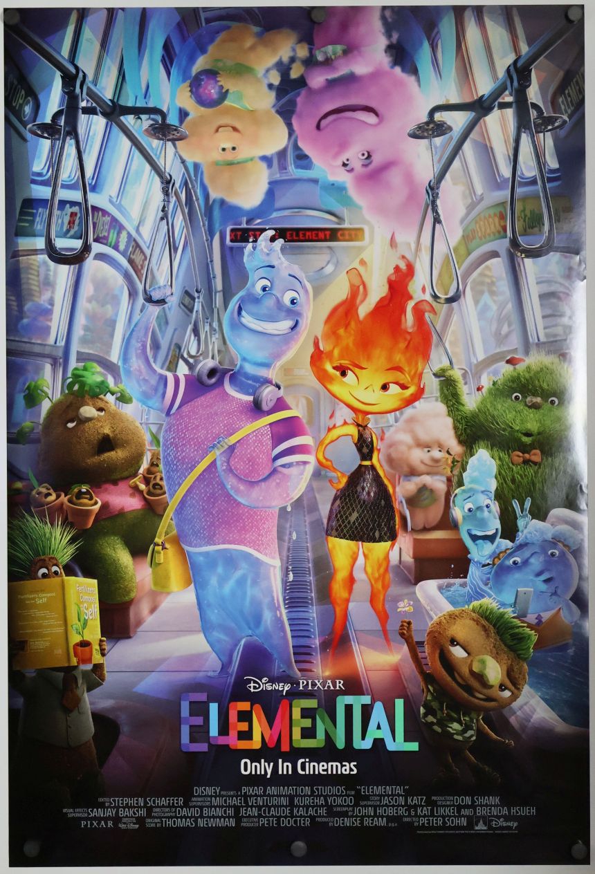 Elemental (2023) original theatrical movie poster - International Final