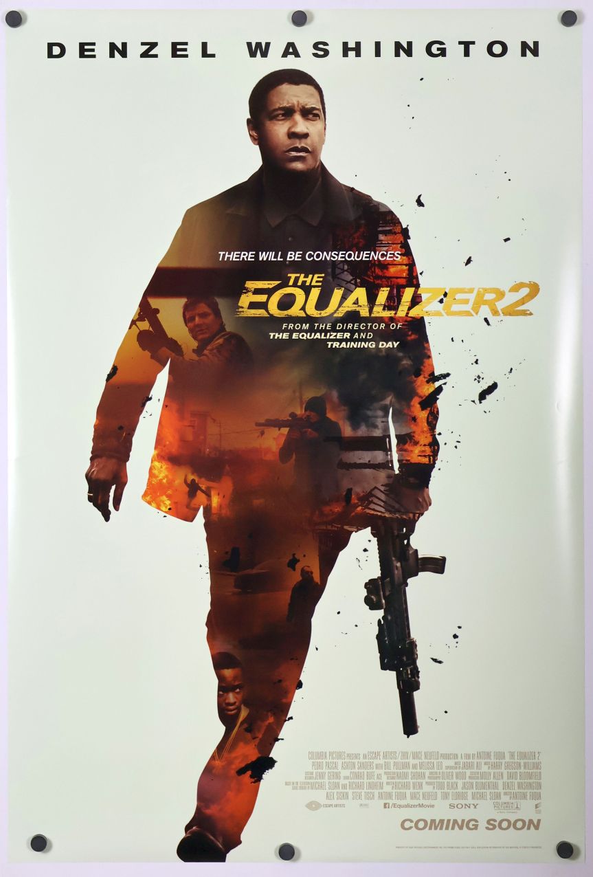 The Equalizer 2 (2018) original theatrical movie poster - International