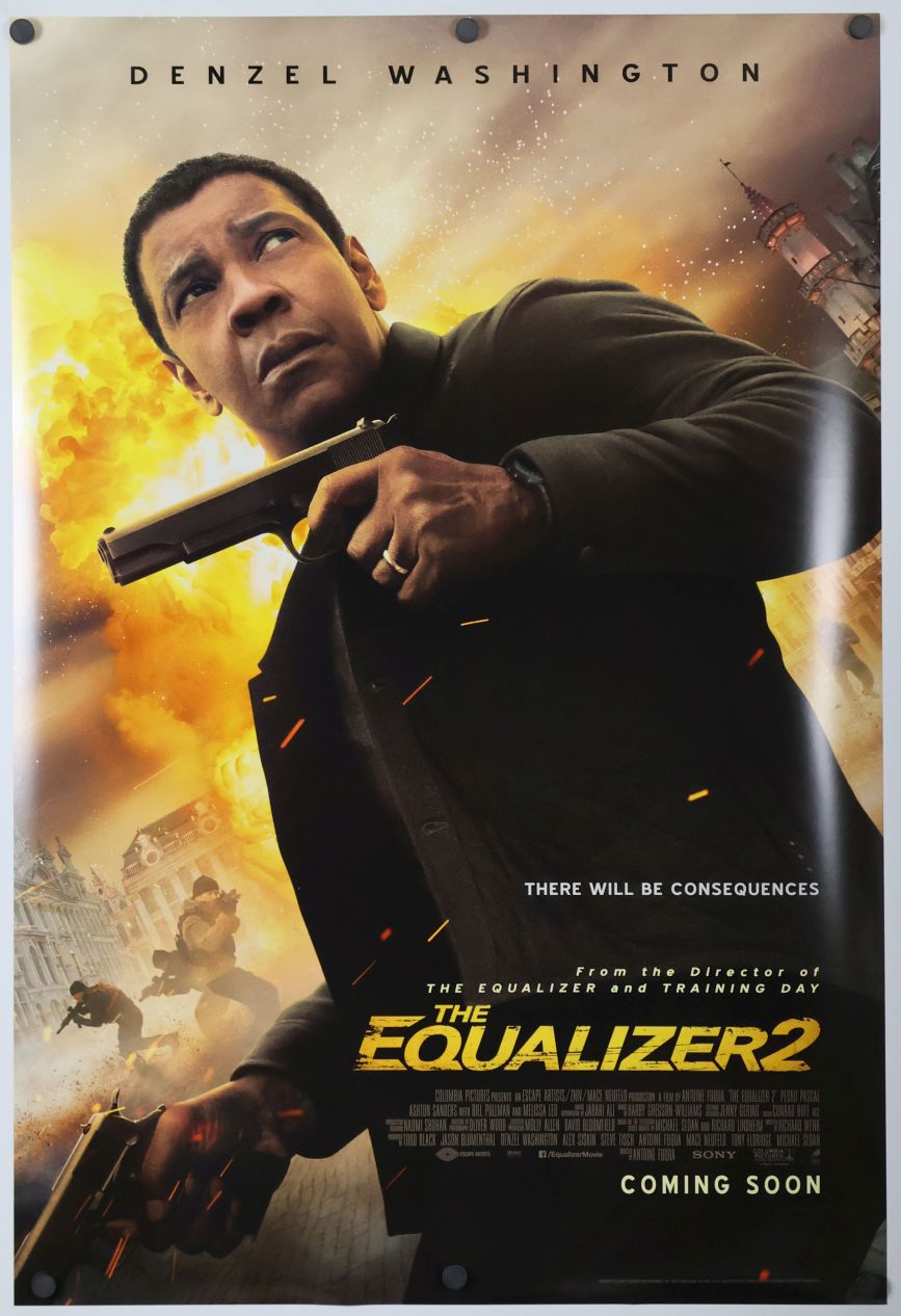 The Equalizer 2 (2018) original theatrical movie poster - International Style B
