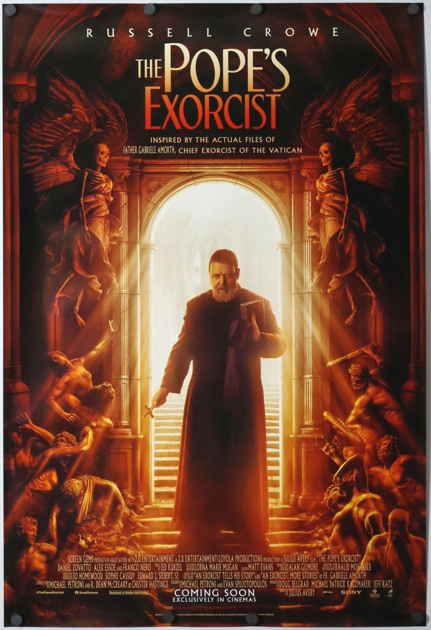 The Pope's Exorcist (2023) original theatrical movie poster - International Final