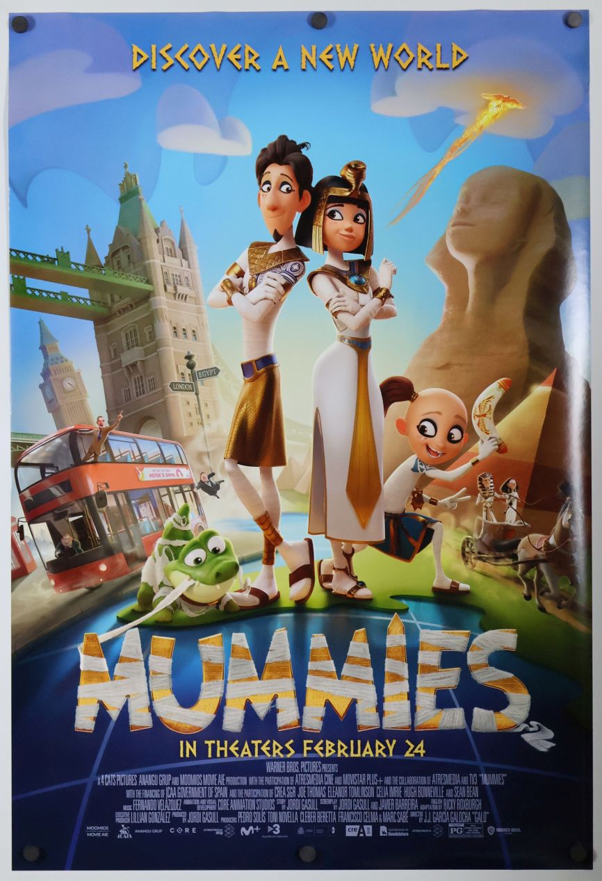 Mummies (2023) original theatrical movie poster - Final