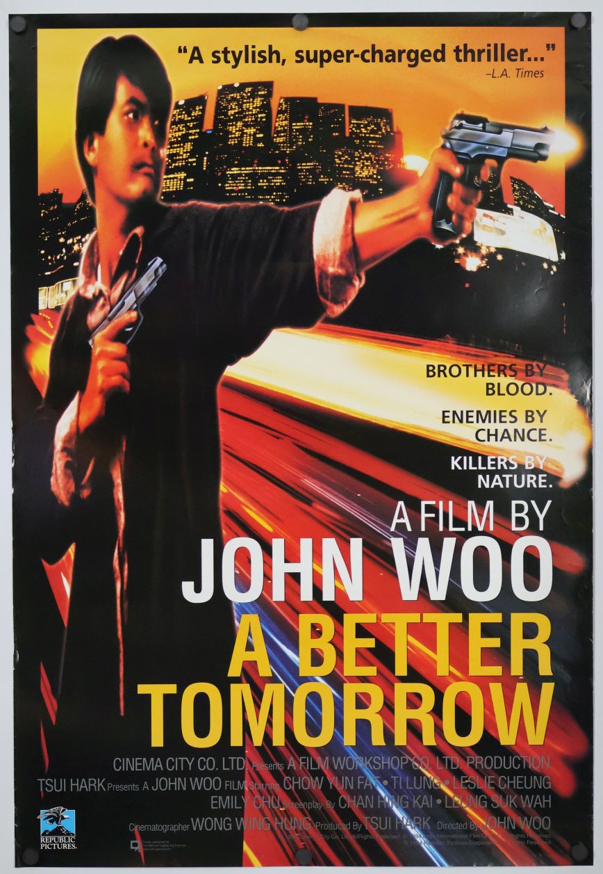 A Better Tomorrow (1986) original theatrical movie poster - Video