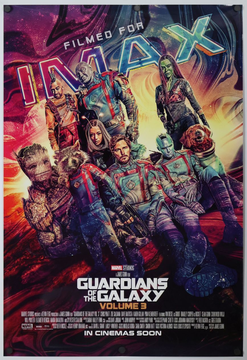 Guardians of the Galaxy Vol. 3 (2023) original theatrical movie poster - International IMAX