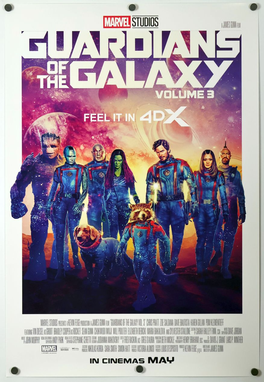 Guardians of the Galaxy Vol. 3 (2023) original theatrical movie poster - 4DX