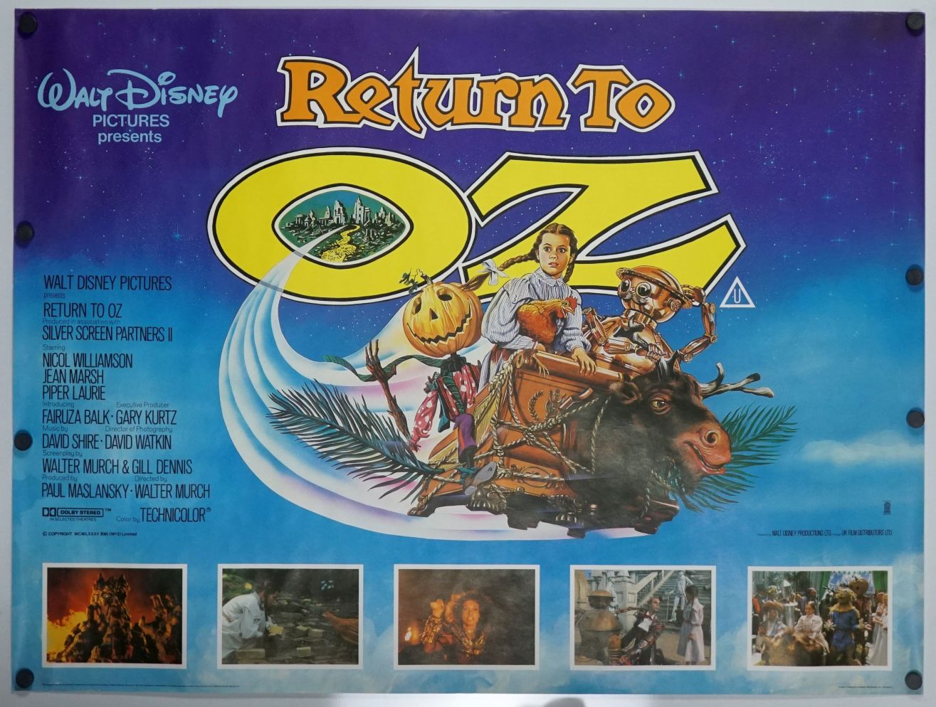 Return to Oz (1985) original theatrical movie poster - Final