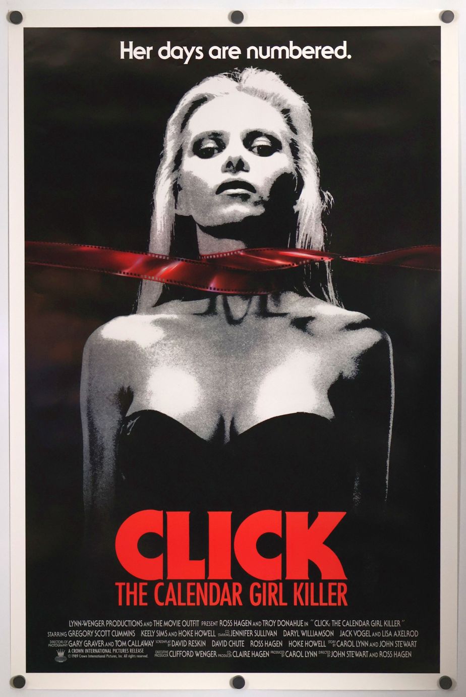 Click: The Calendar Girl Killer (1990) original theatrical movie poster - Final